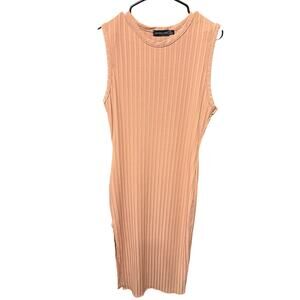 Blush Ribbed Dress - Prettylittlething - 12